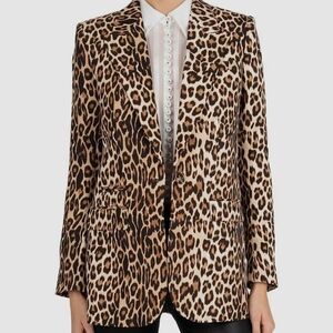 NWT The Kooples Animal Print Blazer